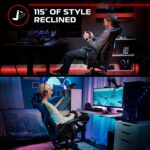 RESPAWN FLEXX Mesh Gaming Chair With Lumbar Support,Ergonomic Gaming Chair with Recline/Tilt Tension Controls, Adjustable Arms, 300lb Max Weight With Wheels for Computer/Desk/Office -Teal - Image 5