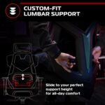 RESPAWN FLEXX Mesh Gaming Chair With Lumbar Support,Ergonomic Gaming Chair with Recline/Tilt Tension Controls, Adjustable Arms, 300lb Max Weight With Wheels for Computer/Desk/Office -Teal - Image 7