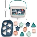 Fisher-Price Stacking Toy Baby’s First Blocks Set of 10 Shapes for Sorting Play for Infants Ages 6+ Months, Navy Fawn (Amazon Exclusive) - Image 6