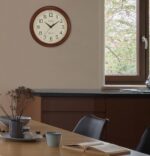 Bulova Atomic Time 2 Analog Wall Clock C5004 | 12.4" Wooden Frame, Sets Time Automatically | Quartz Movement | Battery Operated | Classic Design - Image 4