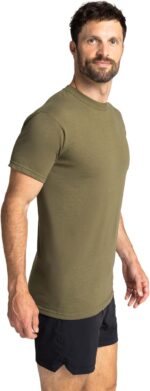 Soffe Mens 3 Pack - USA Poly/Cotton Military Tee, Tan, Medium - Image 6