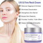 Neck Firming Cream, Neck Cream for Tightening & Neck Lift, Anti-Aging Neck Cream for Wrinkles 1.7 Fl.Oz - Image 6