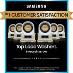Samsung 4.7 Cu Ft Top Load Washing Machine Bundle with Built-In WaterJet Faucet, Self Clean, Low Vibration Quiet Wash, Smart Wi-Fi, Includes Hoses & 1-Year CPS Protection - Image 3