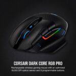 Corsair Dark Core RGB Pro, Wireless FPS/MOBA Gaming Optical Mouse with Slipstream Technology, Black, Backlit RGB LED, 18000 DPI, Optical,CH-9315411-NA - Image 3
