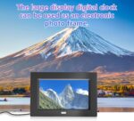 7 Inch Clock with Day and Date for Elderly Large Display Digital Clocks 12 Alarms 3 Display Modes Large Font Alzheimer's Clock Alarm Clocks for Seniors Auto DST Black - Image 6