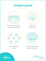 Simple Joys by Carter's baby-boys 3-pack Cotton Sleeper Gown - Image 6