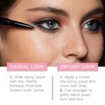 Neutrogena Nourishing Eyeliner Pencil, Built-in Sharpener for Precise Application and Smudger for Soft Smokey Look, Luminous, Nonfading and Nonsmudging Cosmic Black 10, .01 oz - Image 5