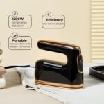 YIKA Clothes Steamer & Iron 2-in-1, Handheld Clothing Fabric Wrinkle Removal, 300ml Water Tank, Large Alloy Soleplate, Lightweight Small Garment Steamer for Home or Travel - Image 3