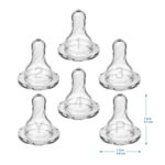 Dr. Brown’s Natural Flow Level 2 Narrow Baby Bottle Silicone Nipple, Medium Flow, 3m+, 100% Silicone Bottle Nipple, 6 Count - Image 11