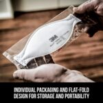 3M Aura Particulate N95 Respirator 9205+, Flat Fold Lightweight Design, Non-Valved, 20 Count (Pack of 1) - Image 9