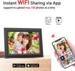 SAMMIX Digital Picture Frame 10.1 Inch WiFi Digital Photo Frame Electronic, IPS Touch Screen, 16GB, Tabletop&Wall-Mounted, Share Photos and Video with Uhale App, Birthday Gifts for Mom Women - Image 4