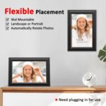 SAMMIX Digital Picture Frame 10.1 Inch WiFi Digital Photo Frame Electronic, IPS Touch Screen, 16GB, Tabletop&Wall-Mounted, Share Photos and Video with Uhale App, Birthday Gifts for Mom Women - Image 7