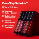 Revlon ColorStay Satin Ink Liquid Lipstick, Longwear Rich Lip Colors, Formulated with Black Currant Seed Oil, 002 Wild Ride, 0.17 fl oz - Image 4