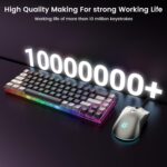 65% Gaming Keyboard and Mouse Combo, RGB Backlit Keyboard + 7200 DPI Gaming Mouse, Ultra-Compact Anti-Ghosting Wired Keyboard and Mouse for PC Laptop Gamer - Image 5