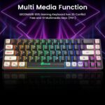 65% Gaming Keyboard and Mouse Combo, RGB Backlit Keyboard + 7200 DPI Gaming Mouse, Ultra-Compact Anti-Ghosting Wired Keyboard and Mouse for PC Laptop Gamer - Image 6