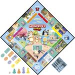 Hasbro Gaming Monopoly Junior Bluey Edition Board Game | Kids Play as Bluey, Bingo, Mum & Dad for Girls & Boys | Ages 5+ (Amazon Exclusive) - Image 4