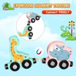 Toys for Toddlers, 11 Magnetic Wooden Animals Train Set, Montessori Toys for Toddlers, Preschool Learning Activities for Kids, Birthday Gifts for Boys, Girls - Image 5