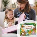 Toys for Toddlers, 11 Magnetic Wooden Animals Train Set, Montessori Toys for Toddlers, Preschool Learning Activities for Kids, Birthday Gifts for Boys, Girls - Image 8