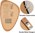 WallBeyond Asymmetrical Mirror, Irregular Wall Mirror, Wall Mirrors Decorative for Bedroom Living Room Entryway Hall, Wood Mirror for mid Century Modern Decor 30" H x 19" W - Image 6
