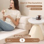 Folding Sofa Bed, Convertible Sleeper Chair with Pilow Foldable Matress, 2 in 1 Pull Out Loveseat Sofa Portable Fold Out Chair Bed Comfy Floor Couch Lounge for Living Room Bedroom - Image 5