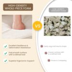 Folding Sofa Bed, Convertible Sleeper Chair with Pilow Foldable Matress, 2 in 1 Pull Out Loveseat Sofa Portable Fold Out Chair Bed Comfy Floor Couch Lounge for Living Room Bedroom - Image 9