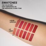 YOUNG VISION 6 Colors Matte Lipstick & Lip liner Combo Set, Matte Lip Makeup Srt - Durable, Waterproof, Long Wear, Cruelty Free for Girls, Women, Beginners Teenagers - Image 4