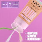 NYX PROFESSIONAL MAKEUP Bare With Me Blur Skin Tint Foundation Make Up with Matcha, Glycerin & Niacinamide - Soft Beige - Image 3