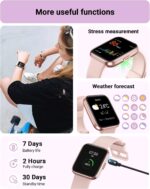Smart Watch for Women Android & iPhone, Alexa Built-in, 1.8" Touch Screen Fitness Tracker with Answer/Make Calls, IP68 Waterproof Heart Rate/Sleep/SpO2 Monitor, Pedometer, 100+ Sport Modes - Image 7