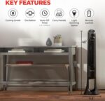Honeywell QuietSet Whole Room Tower Fan-Black, Oscillating Tower Fan with Remote, HYF290B - Image 6