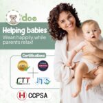 O'doe 17-Piece BPA-Free Silicone Baby Feeding Set | Thick & Soft Suction Plates, Baby Bowls, Wooden Fork & Spoon, and More | Make Mealtime Fun and Easy for Your Little One (Green, V2) - Image 3