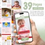 O'doe 17-Piece BPA-Free Silicone Baby Feeding Set | Thick & Soft Suction Plates, Baby Bowls, Wooden Fork & Spoon, and More | Make Mealtime Fun and Easy for Your Little One (Green, V2) - Image 6