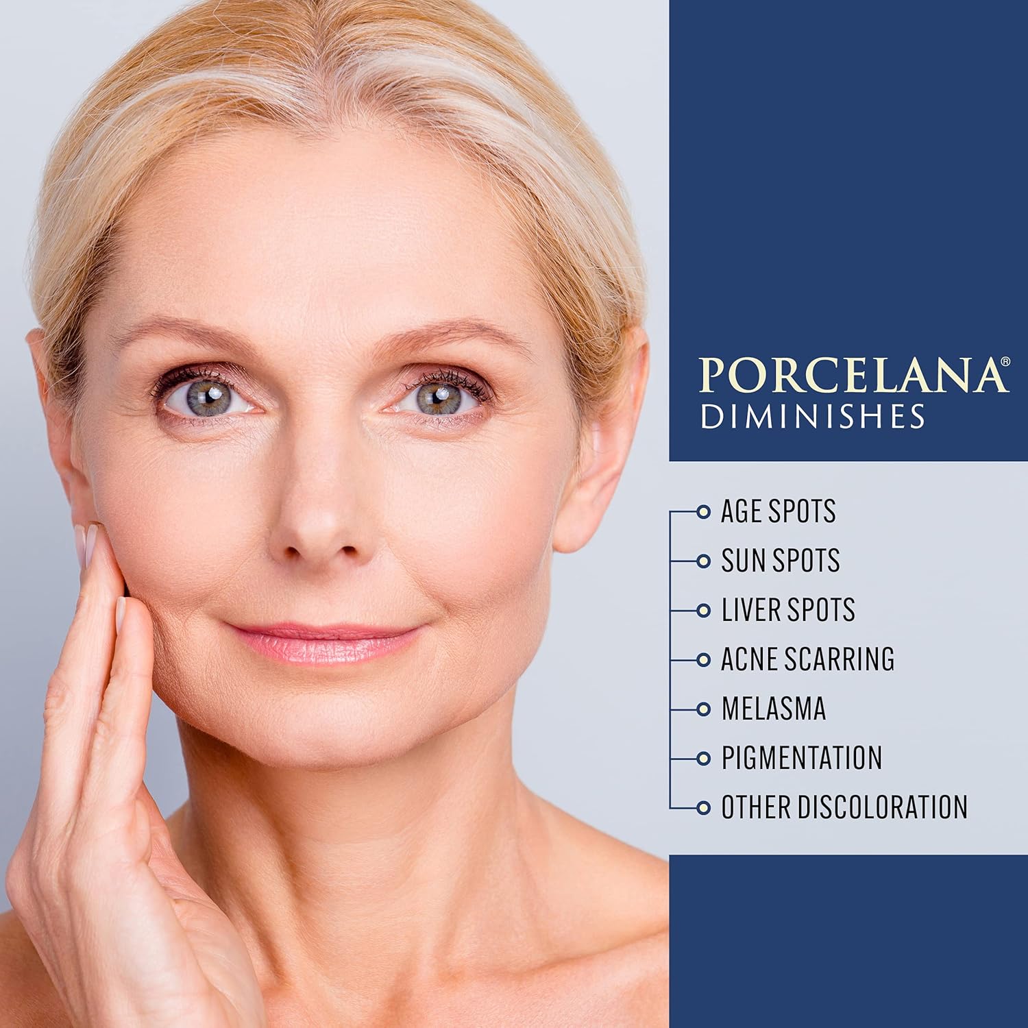 Porcelana Nighttime Hydration Cream Updated Formula - Fades Dark Spots & Evens Skin Tone - For Sun or Age Spots, Acne Scarring, Melasma & Other Discoloration - Moisturizer w/Vitamins & Antioxidants - Image 5