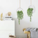 Der Rose 2 Packs Fake Hanging Plants Succulents with Strings Artificial Plants Indoor Outdoor for Boho Wall Decor - Image 5