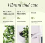 Der Rose 2 Packs Fake Hanging Plants Succulents with Strings Artificial Plants Indoor Outdoor for Boho Wall Decor - Image 6