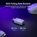 ASUS ROG Keris II Ace Wireless Gaming Mouse – Right-Handed Ergonomic, 54g, Tri-Mode Connectivity, 42K DPI, up to 107Hr Battery, PC/Mac Support - White - Image 5