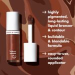 e.l.f. Camo Liquid Bronzer & Contour, Silky Highly Pigmented Formula, Creates a Long-Lasting Bronzed Glow & Natural Look, Vegan & Cruelty-Free, 5 Medium - Image 5