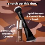 e.l.f. Camo Liquid Bronzer & Contour, Silky Highly Pigmented Formula, Creates a Long-Lasting Bronzed Glow & Natural Look, Vegan & Cruelty-Free, 5 Medium - Image 6