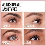 Maybelline Lash Sensational Waterproof Mascara, Lengthening and Volumizing for a Full Fan Effect, Brownish Black, 1 Count - Image 6
