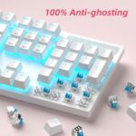 MageGee Mechanical Gaming Keyboard, Wired USB Adjustable Backlight Keyboard, New Mechanical Storm 100% Anti-ghosting Keyboards with Blue Switches for Windows PC/MAC Games (White) - Image 5