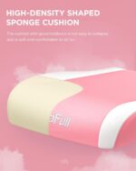 AutoFull C2 Gaming Chair,Ergonomic Wingless Cushion Computer Chair,PU Leather Racing Style Office Chair with Lumbar Support Pillow and Footrest,Pink - Image 5