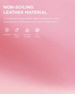 AutoFull C2 Gaming Chair,Ergonomic Wingless Cushion Computer Chair,PU Leather Racing Style Office Chair with Lumbar Support Pillow and Footrest,Pink - Image 6