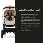 Bugaboo Kangaroo All-Terrain Single-to-Double Tandem Stroller for Infant and Toddler, for Up to Three Kids, XL Wheels, One-Hand Operation, Large Bassinet, XL Underseat Storage (Desert Taupe) - Image 7