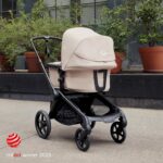 Bugaboo Kangaroo All-Terrain Single-to-Double Tandem Stroller for Infant and Toddler, for Up to Three Kids, XL Wheels, One-Hand Operation, Large Bassinet, XL Underseat Storage (Desert Taupe) - Image 8