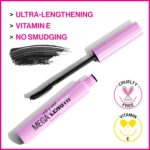wet n wild Mascara - Lengthening, Vitamin E Enriched, Precision Comb Brush, Cruelty-Free, Gluten-Free, Sulfate-Free & Vegan - Very Black - Image 3
