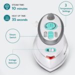 BEAUTURAL Mini Travel Steam Iron for Clothes with Dual Voltage, Non-Stick Soleplate, Anti-Slip Handle, Ideal for Sewing, Quilting and Handcraft - Image 3