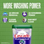Cascade Platinum Plus Dishwasher Pods, Dishwasher Detergent, Dish Detergent Soap, Lemon, 57 Count - Image 4
