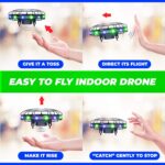 Force1 Scoot LED Hand Operated Drone for Kids or Adults - Hands Free Motion Sensor Mini Drones, Easy Indoor Flying Orb Ball Small UFO Toy for Boys and Girls (Green/Blue) - Image 6