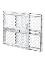 MYPET North States Universal Pet Gate: 26” - 42” Wide Dog Gate. Can be Pressure Mounted or used as Swinging Door with Included Hardware. Dog Gates for Doorways, 26" Tall, Gray - Image 3