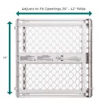 MYPET North States Universal Pet Gate: 26” - 42” Wide Dog Gate. Can be Pressure Mounted or used as Swinging Door with Included Hardware. Dog Gates for Doorways, 26" Tall, Gray - Image 4