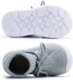 MORENDL Baby Sock Shoes Toddler Sneakers Infant Tennis Slip On Walking Shoes Boys & Girls Non-Slip Slippers - Image 6